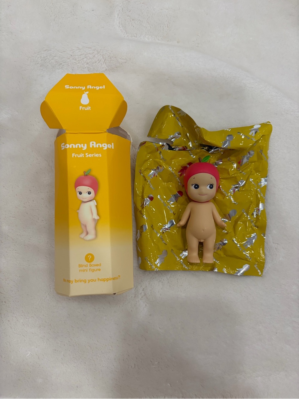 Sonny Angels Fruit Series Apple Mini Figure - Pink/Red Head